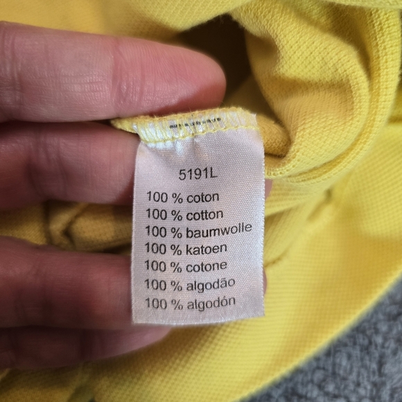 Lacoste Men's Polo Shirt in Vibrant Yellow Medium - Picture 12 of 13